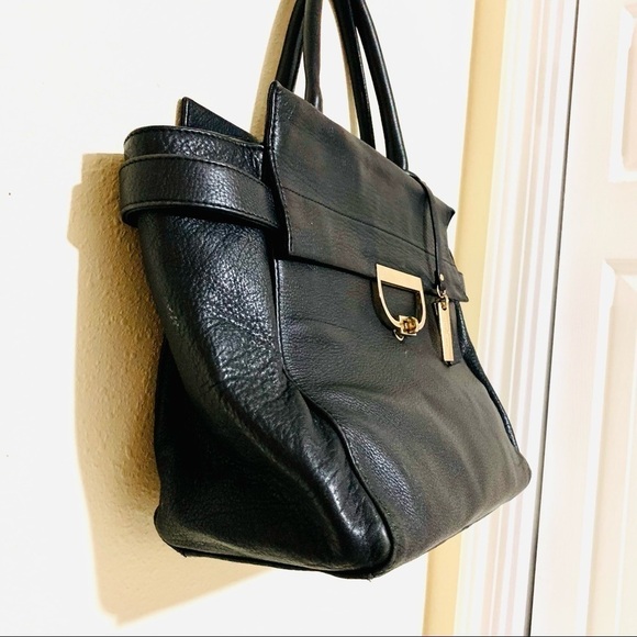 JASPER J CONRAN black leather sachets big bag women’s - Picture 3 of 11